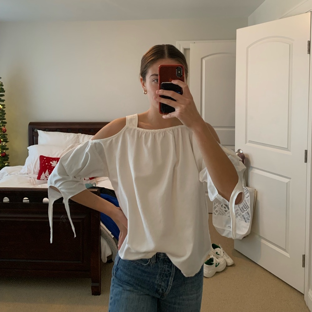 Madewell Cold Shoulder Top